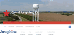 Desktop Screenshot of cityofjosephinetx.com