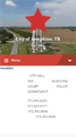 Mobile Screenshot of cityofjosephinetx.com