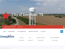 Tablet Screenshot of cityofjosephinetx.com